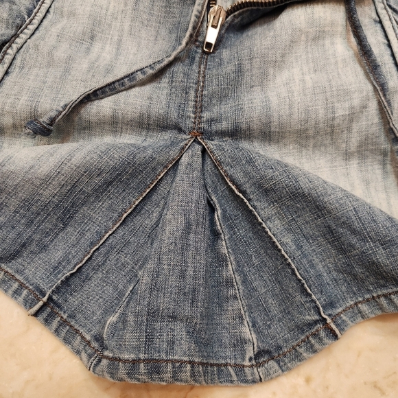 Vintage Max & Co Micro Mini Denim Skirt Size 10 - Picture 6 of 6